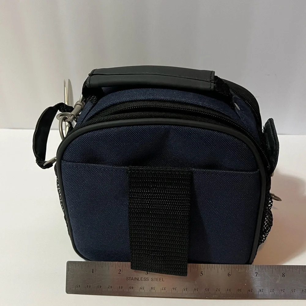 AMBICO Camera/Accessor Bag BC03GA NWT Blue Gray Strap And Belt Loop
